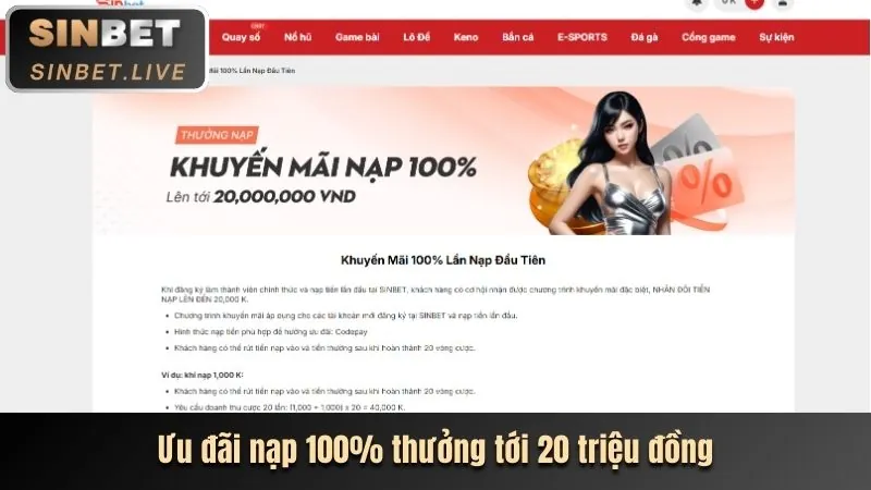 Hình ảnh các khuyến mãi hấp dẫn dành cho thành viên mới mayclup win